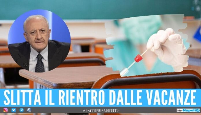 Scuole chiuse in provincia di Napoli, 5 sindaci firmeranno le ordinanze per la Dad de luca