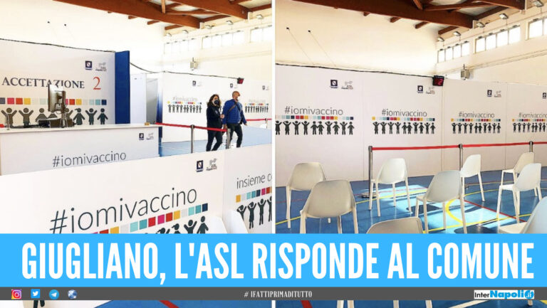 Secondo hub vaccinale a Giugliano, l'Asl Il Comune non ci ha dato ancora una sede idonea