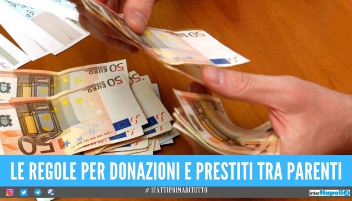 Soldi in contanti dai parenti, limite di 1000 euro deroghe per banche e poste