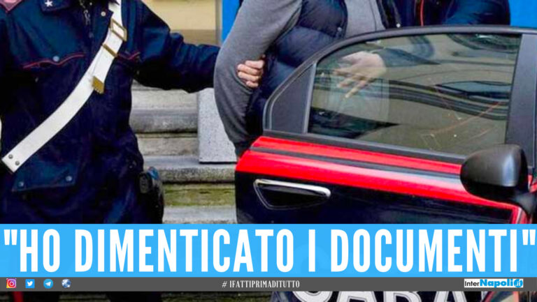 “Mi chiamo Ciro Esposito”, ma i carabinieri lo riconoscono: arrestato nel Napoletano