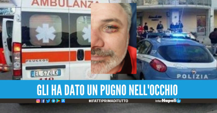 Autista del 118 picchiato a Giugliano, 24enne denunciato per minacce e lesioni