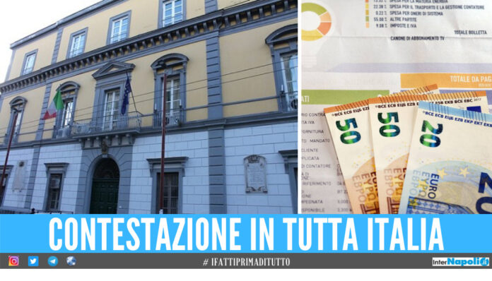 Comune Ercolano, protesta Caro bollette