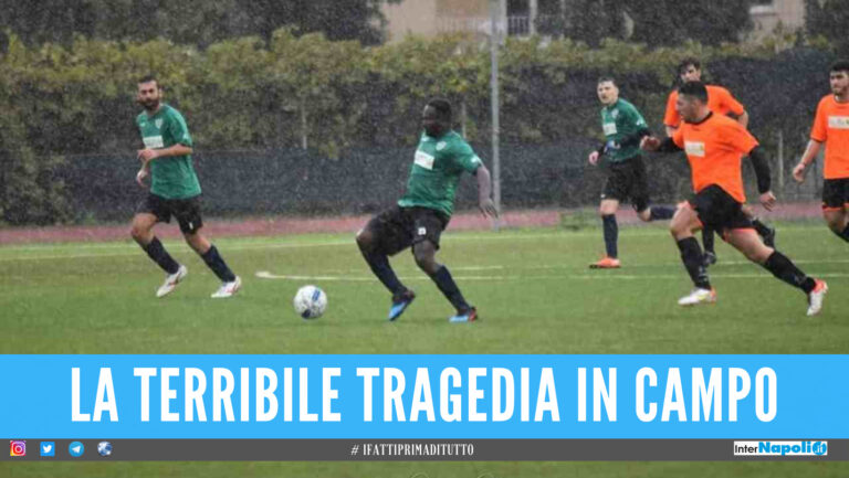 Tragedia in provincia di Caserta, calciatore si accascia e muore durante l’allenamento