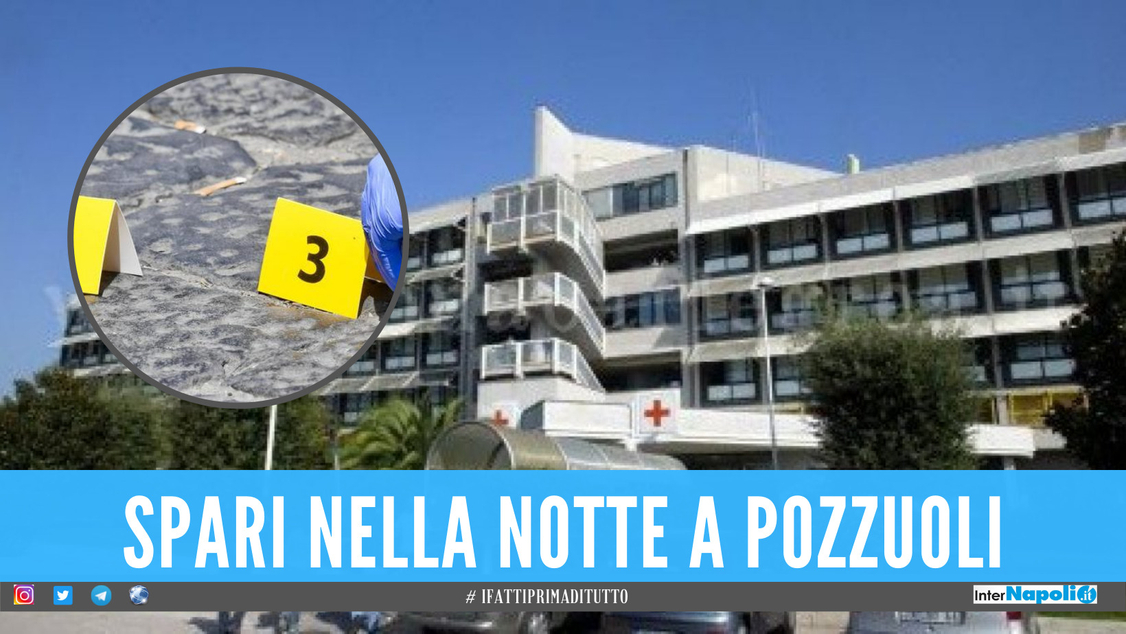 Momenti di terrore a Pozzuoli, 36enne sparato ad una gamba: corsa in ospedale