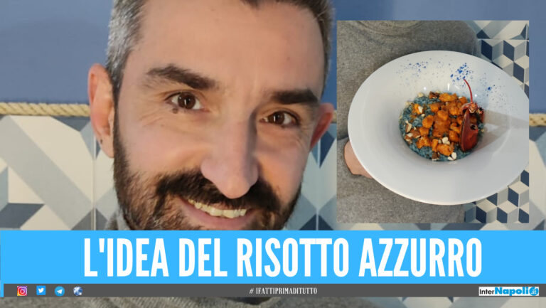 Nasce il ‘risotto azzurro’, l’idea del comico di Made in Sud Mariano Bruno per celebrare il Napoli