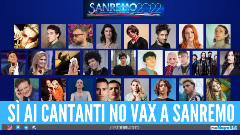 “Nessun obbligo di vaccino per i cantanti a Sanremo”, scoppia la polemica