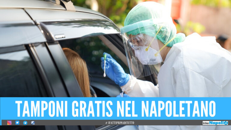 Tamponi gratis nelle farmacie pubbliche in provincia di Napoli: ‘drive-in’ già attivi in 7 Comuni