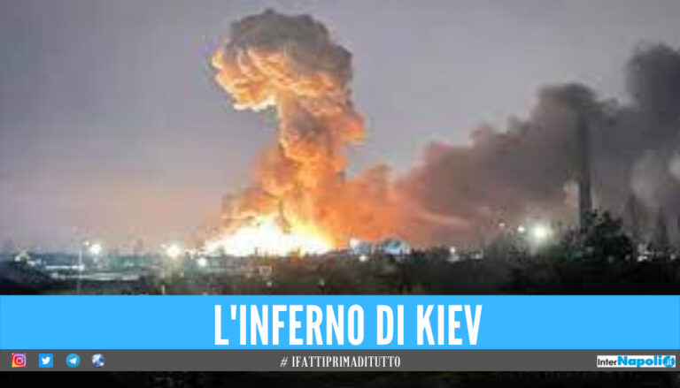 Assedio nella notte a Kiev e Kharkiv, colpito dai russi un gasdotto