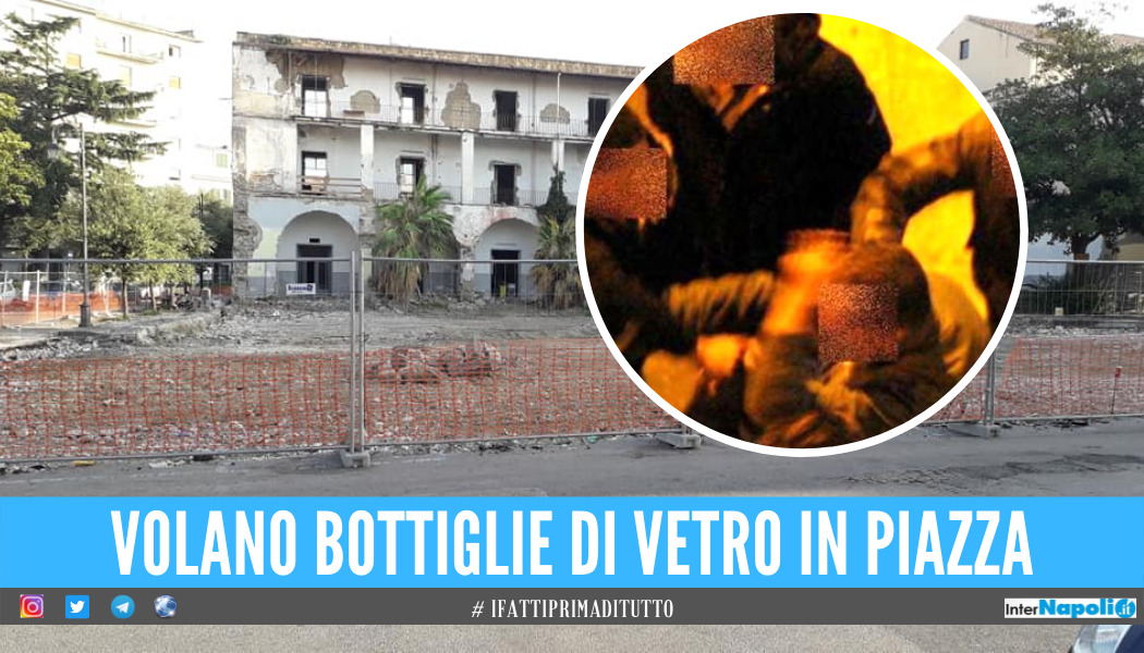 Movida violenta ad Aversa, rissa con bottigliate in piazza: 15enne in ospedale