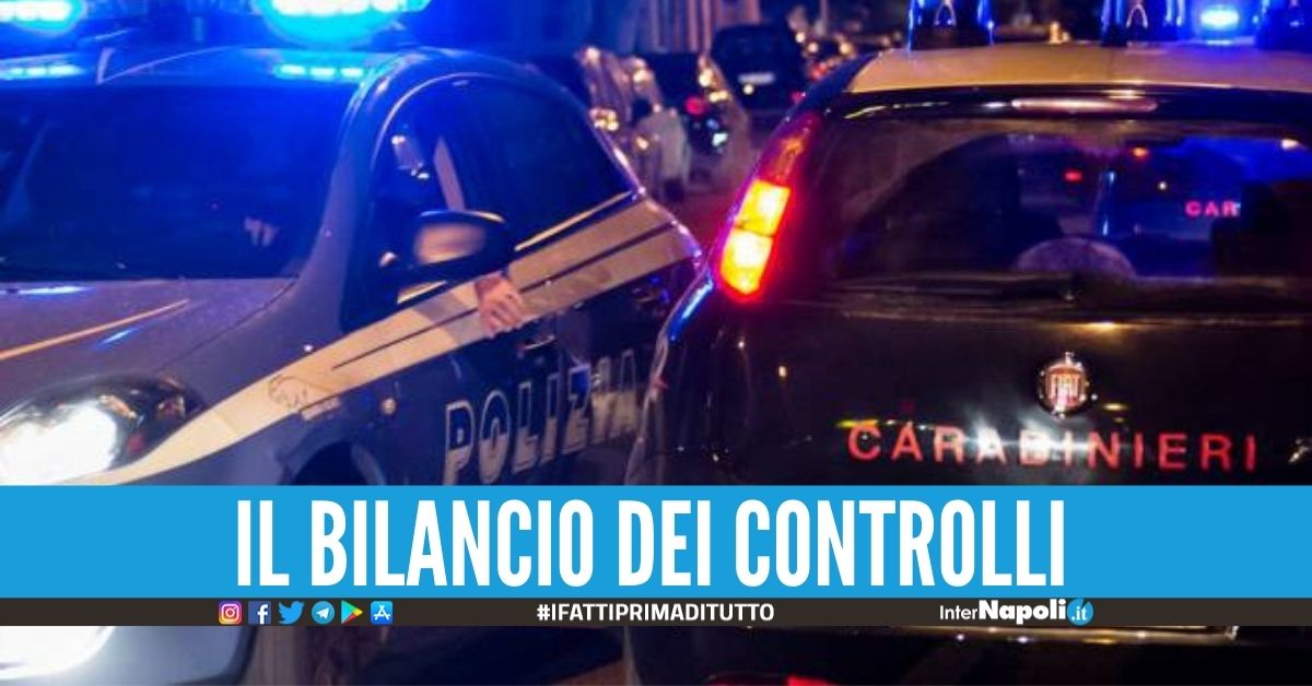 Sabato di controlli tra Napoli, Giugliano e Fratta: in azione polizia e carabinieri
