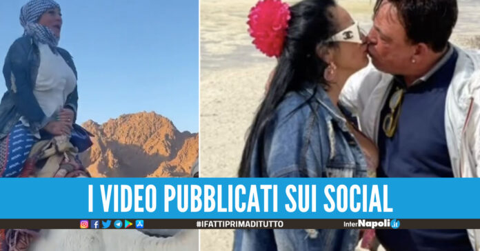 Baci e giri nel deserto, la vacanza di Rita De Crescenzo con il nuovo fidanzato a Sharm El-Sheikh