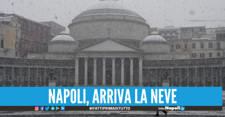 In Campania arriva la neve, diramata l’allerta dalla Protezione Civile