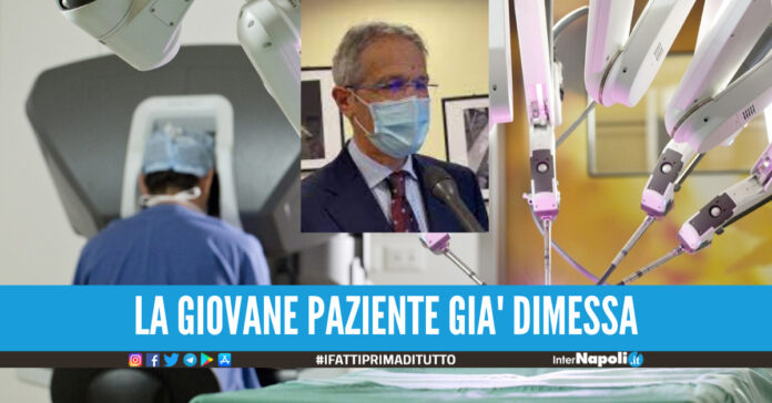 La sanità che funziona, asportato tumore all’ospedale Monaldi grazie ad un robot