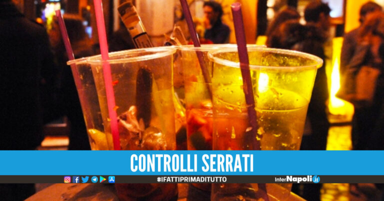 Controlli movida a Napoli, alcool a minori di 16 anni: nei guai titolari di due bar