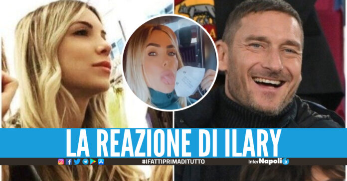 Noemi Bocchi e Francesco Totti, nel cerchio Ilary Blasi