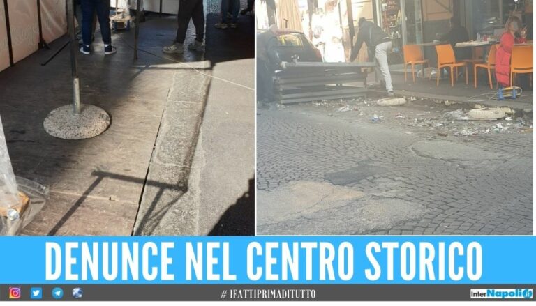 Occupavano le strade e i marciapiedi di Napoli, multati bar e ristoranti