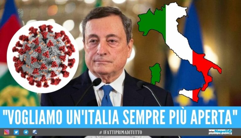 “Riapriamo l’Italia: calendario per il superamento delle restrizioni”, l’annuncio di Draghi