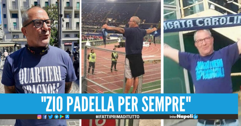 Napoli in lutto per Zio Padella: “Un vero ultras non muore mai”