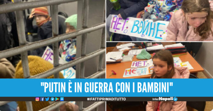 Bambini arrestati a Mosca