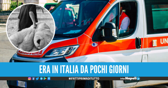 Bimba ucraina investita a Crotone