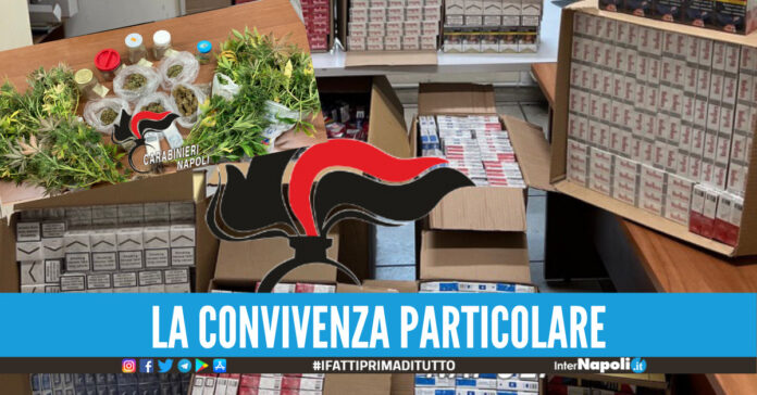 Blitz dei carabinieri di Giugliano, scoperta convivenza illegale uno si occupa del contrabbando l’altro della droga