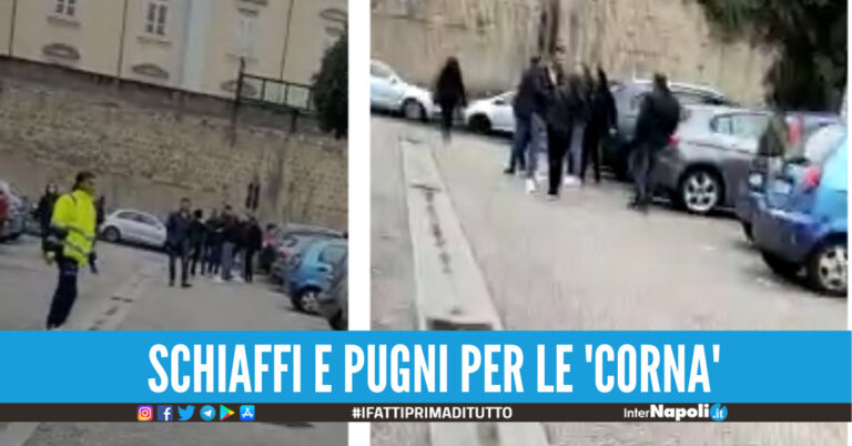 “Ma che fatt?”. Tradimenti e offese, rissa all’esterno del tribunale di Napoli Nord: due feriti