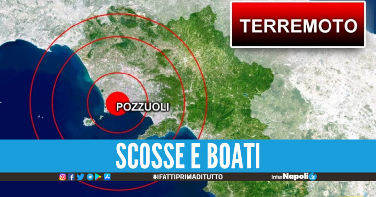 Sciame sismico a Pozzuoli, notte di paura per 18 scosse di terremoto e boati