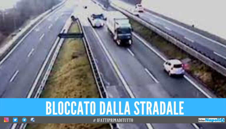 Contromano in autostrada, paura allo svincolo per Caserta