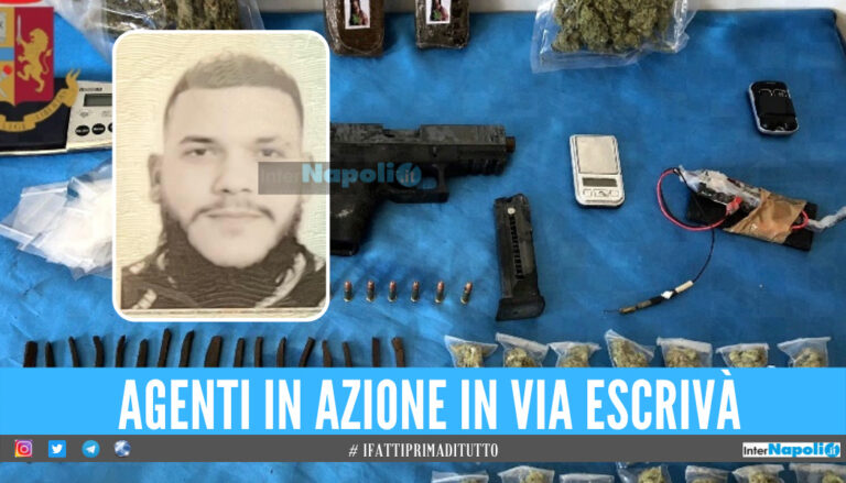 Droga nascosta in un pilastro, blitz della polizia nelle case gialle a Pianura