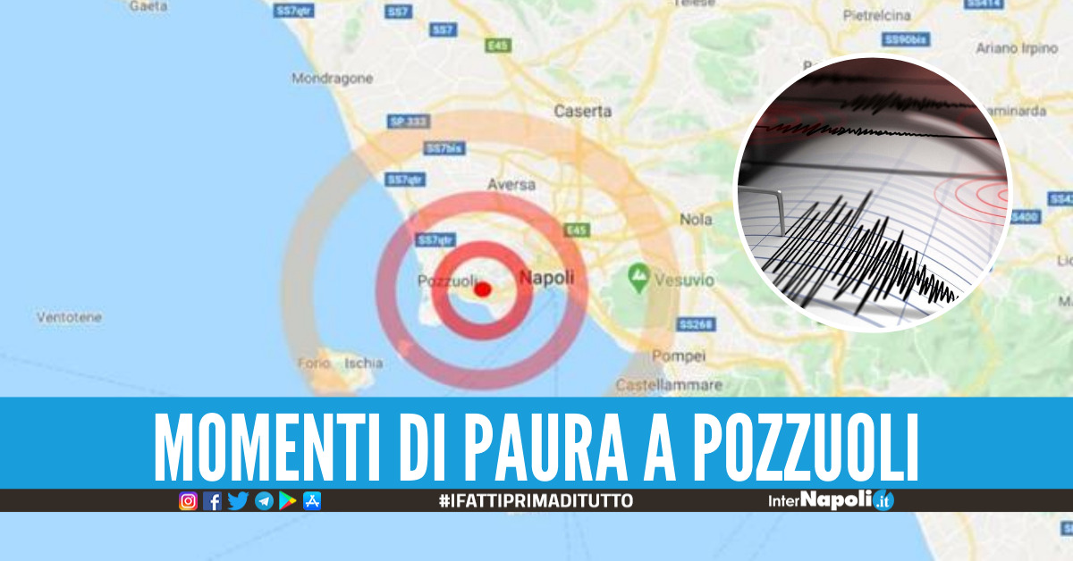 Trema ancora la terra a Pozzuoli, scosse di terremoto avvertite dalla popolazione