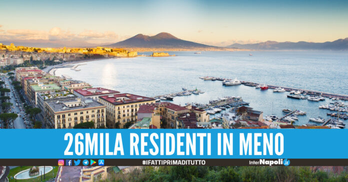 26mila abitanti in meno