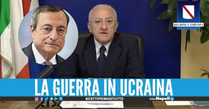 De Luca contro Draghi Non so se l'invio di armi in Ucraina serva al dialogo