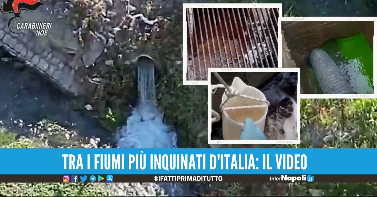 Germi fecali nel fiume Sarno, i carabinieri indagano sugli scarichi di case e aziende