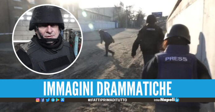 Giornalisti Sky News dopo l'agguato