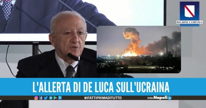Guerra in Ucraina, De Luca Si stanno creando le premesse per il bagno di sangue