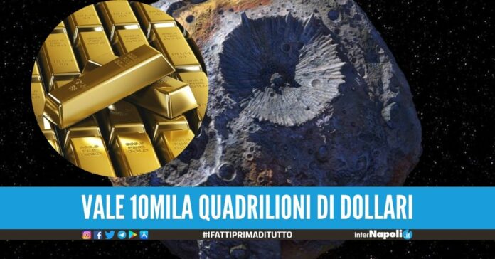 L'asteroide Psyche è il più grande giacimento d'oro conosciuto, la Nasa pensa alla missione