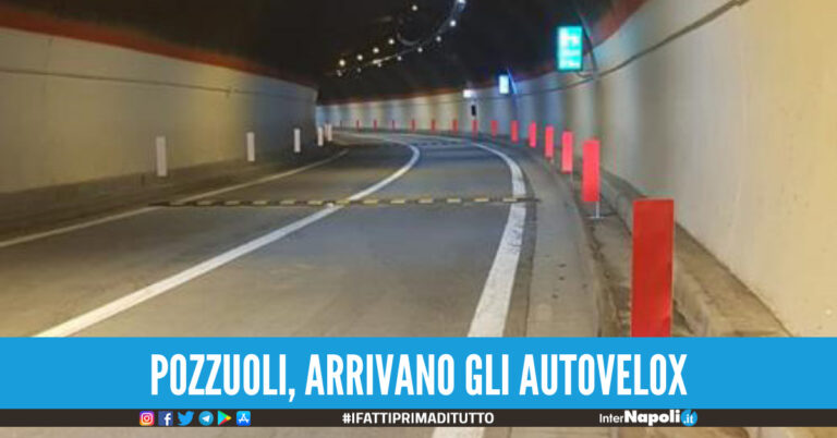 Pozzuoli, ha riaperto il tunnel di Lucrino Arrivano anche gli autovelox per eliminare i dossi