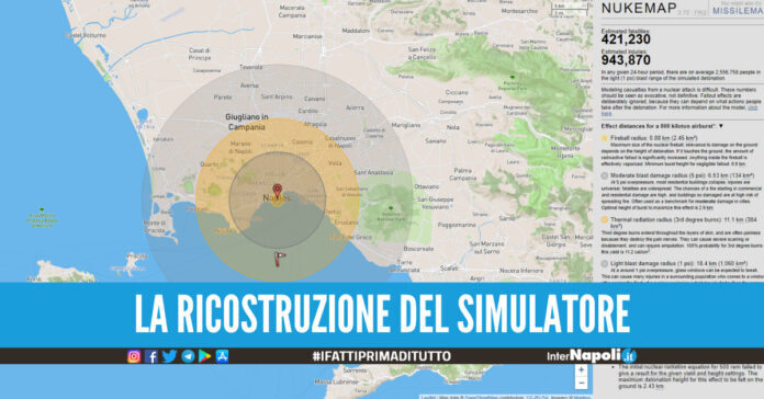 Ricostruzione simulatore Nukemap
