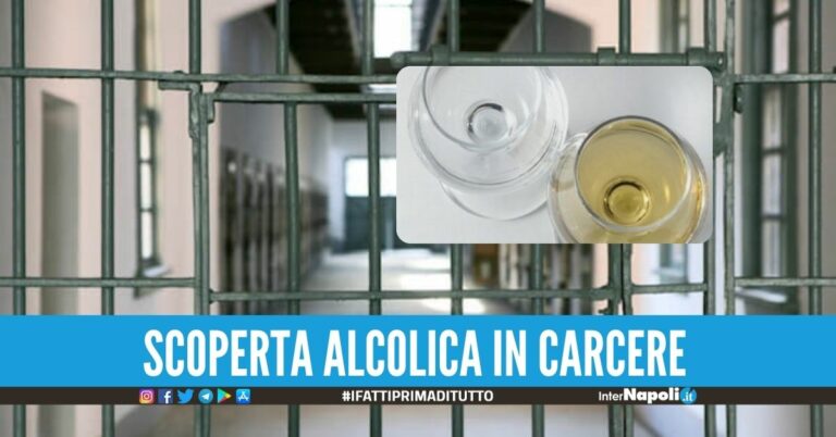 Sequestrata la grappa ‘fatta in cella’, i detenuti erano pronti al brindisi