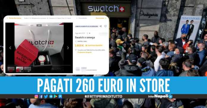 Swatch-Omega rivenduti sul web a 1800 euro