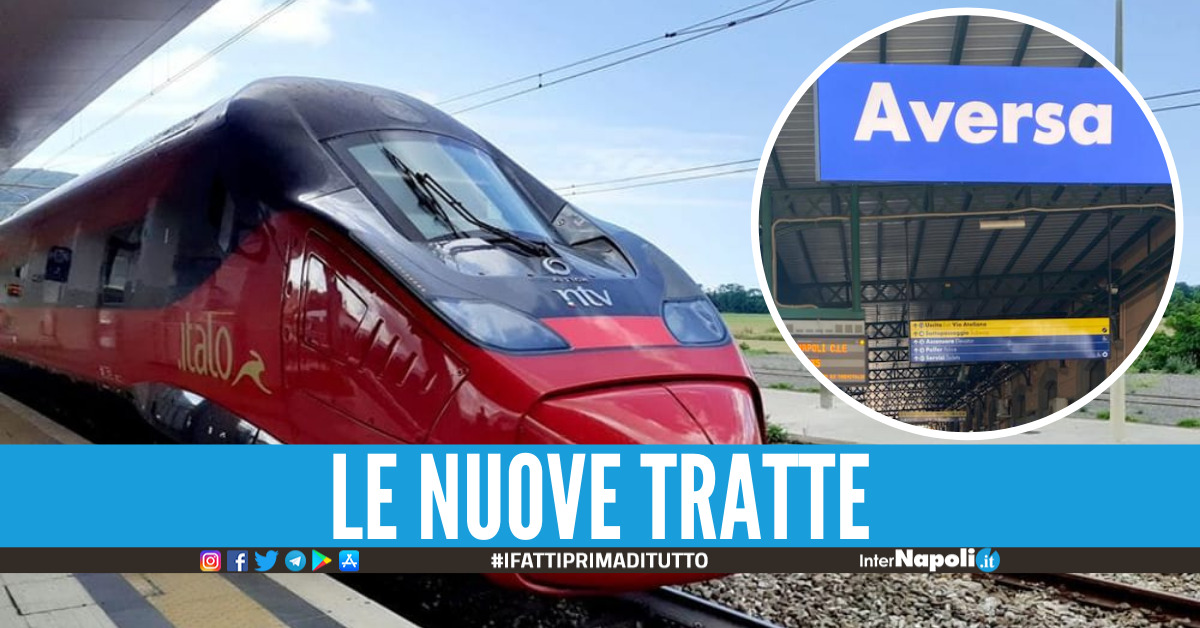 Treno Italo, stazione di Aversa - foto di repertorio