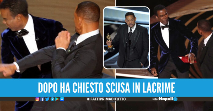 Will Smith dà uno schiaffone a Chris Rock sul palco degli Oscar