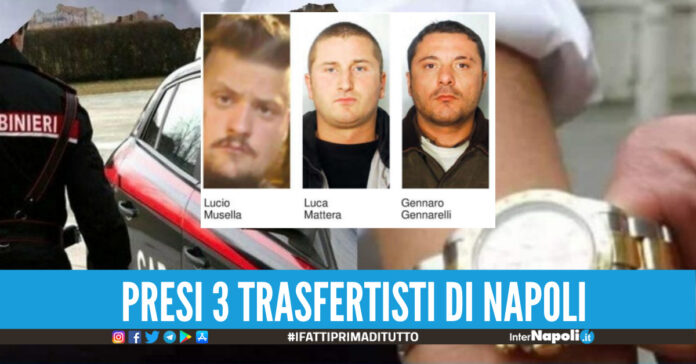 presi 3 trasfertisti di Napoli