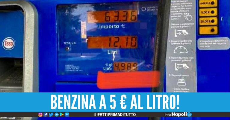 Benzina a quasi 5 euro al litro, arriva il post del sindaco: “Una cosa che mi fa rabbia”