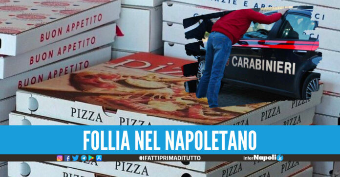 Cartone della pizza, foto di repertorio