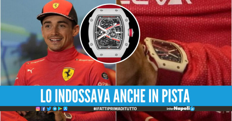 Leclerc rapinato del suo orologio preferito, valeva 2 milioni di euro