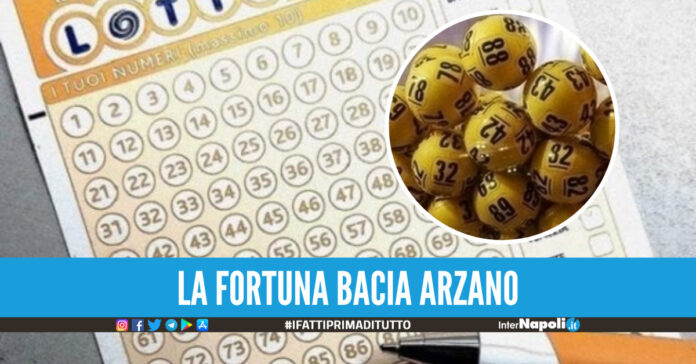 La Dea Bendata bacia Arzano, vinti oltre 32mila euro grazie ad un terno