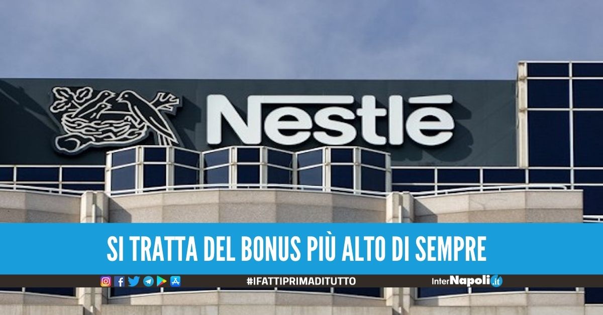 La Nestlé regala 2500 euro, premiati gli oltre 3mila lavoratori dell'azienda