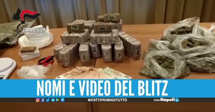 Nascondevano 14 kg di droga in casa dell'insospettabile nel Vesuviano: 4 arresti