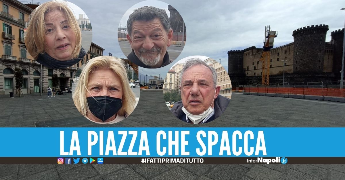 Polemiche sulla nuova piazza Municipio, il nuovo style divide i napoletani
